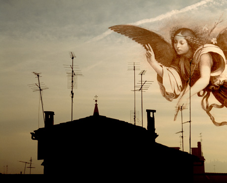 Angel over Bologna Sam Haskins