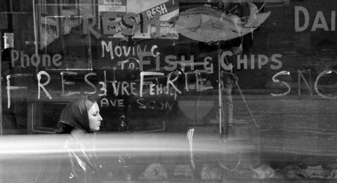 November Girl Fish and Chips by Sam Haskins